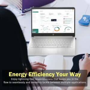 HP Stream 14" HD BrightView Laptop, Intel Celeron N150, 16GB RAM, 288GB Storage (128GB UFS + 160GB Docking Station Set), Intel UHD Graphics, 720p Webcam, Wi-Fi, 1 Year Office 365, Win 11 S, Silver - Image 8