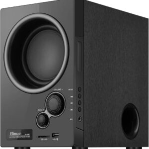5.1 Surround Sound System with 5.5'' Subwoofer Stereo System for Home with 2.5'' Midrange Home Theater Speakers, Home Speaker System with 3.5-RCA/USB/Wireless/AUX Audio Inputs - Image 4