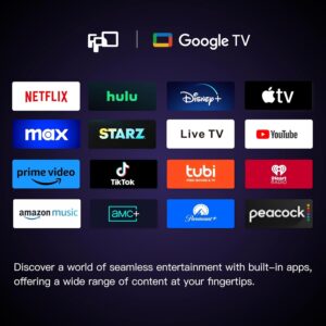 FPD 32-inch Smart TV Google TV HD 720p with Google Play and Google Cast Built-in, HDR 10, Dolby Audio, Voice Remote, Stream Live TV(Palette-Series, CG32-P3, 2024 Model) - Image 8