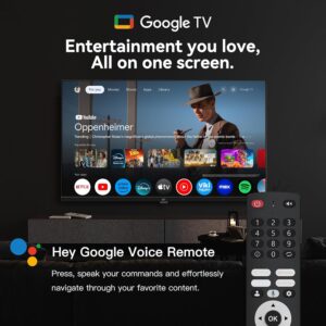 FPD 32-inch Smart TV Google TV HD 720p with Google Play and Google Cast Built-in, HDR 10, Dolby Audio, Voice Remote, Stream Live TV(Palette-Series, CG32-P3, 2024 Model) - Image 9