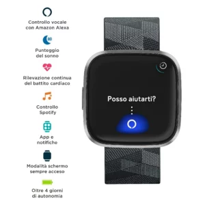 Fitbit Versa 2 Smart Fitness Watch Heart Rate Monitor Sleep Music Alexa Swim Tracker Waterproof for Gym Workout iOS Android - Image 2