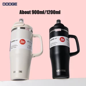 DODGE 30oz/40oz Tumbler Bottle Stainless Steel Car Mug With Handle Straw Thermal Iced Travel Cup Vacuum Insulated Coffee Hot Cup - Image 2