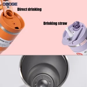 DODGE 30oz/40oz Tumbler Bottle Stainless Steel Car Mug With Handle Straw Thermal Iced Travel Cup Vacuum Insulated Coffee Hot Cup - Image 5