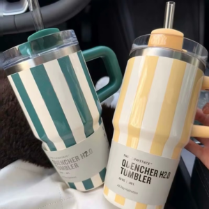 20Oz 580Ml Thermal Water Bottle Handle Straw Drinkware Hot Cold Stainless Steel Thermo Portable Car Coffee Cups Thermal Mug Gift - Image 2