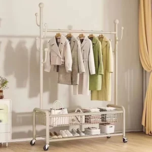 Gold Heavy Duty Garment Rack, Sturdy Standing Clothes Hanger with Thick Frame for Home, Dorm Room, Bedroom & Living Room Storage - Image 6