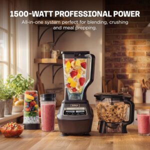 Ninja Kitchen System | All-in-One Food Processor & Blender for Smoothies | Includes Pitcher, (2) 16 oz. To-Go Cups & 8-Cup Bowl | Makes Salsa, Dough, Shakes, & Frozen Drinks | 1500W | Black | BL770 - Image 9