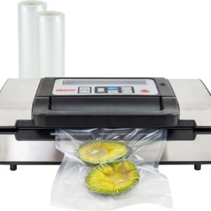 Nesco Deluxe Food VS-12 Vacuum Sealer, 130 Watts, Kit Bags & Viewing Lid, Compact, Silver - Image 3