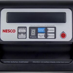 Nesco Deluxe Food VS-12 Vacuum Sealer, 130 Watts, Kit Bags & Viewing Lid, Compact, Silver - Image 7