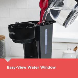 BLACK+DECKER 12-Cup Coffee Maker with Easy On/Off Switch, Easy Pour, Non-Drip Carafe with Removable Filter Basket, Vortex Technology, Black - Image 3