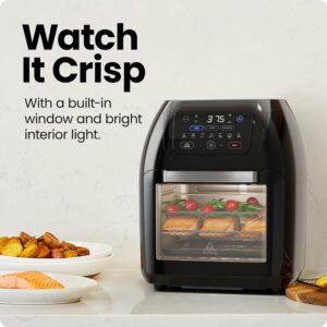 CHEFMAN Multifunctional Digital Air Fryer+ Rotisserie, Dehydrator, Convection Oven, 17 Touch Screen Presets Fry, Roast, Dehydrate, Bake, XL 10L Family Size, Auto Shutoff, Large Easy-View Window, Black - Image 3