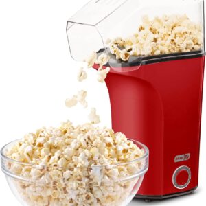 DASH Fresh Pop Popcorn Maker - Oil-Free, Air Popcorn Popper - With Measuring Cup & Recipe Guide - Perfect for Movie Nights - 16 Cups, Red - Image 10