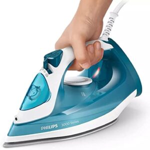 Philips Steam Iron Series 3000-2100W, 140 G Steam Boost, Ceramic, 30g/min Continuous Steam, 300ML, Blue - DST3011/26 - Image 4