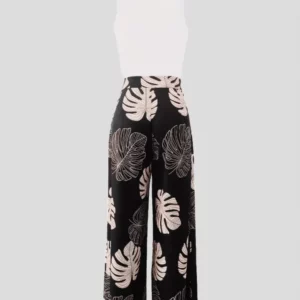 Summer Fashion Two Piece Outfits Woman New Women's Elegant Casual Hollow O Neck Short Vest Printed Trousers Set Women Clothes - Image 5