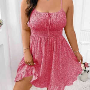 Ladies plus Size Printed Maxi Dress Casual Half length Skirt Versatile No-ironing Required Elegant Outerwear - Image 5