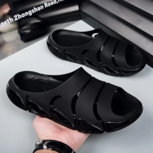 Soft Slippers Men Outdoor Sports Beach Slippers EVA Material Slides Size 40-45 - Image 1