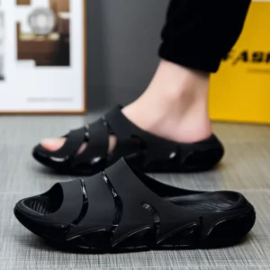 Soft Slippers Men Outdoor Sports Beach Slippers EVA Material Slides Size 40-45 - Image 3