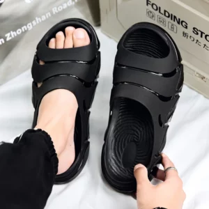 Soft Slippers Men Outdoor Sports Beach Slippers EVA Material Slides Size 40-45 - Image 5