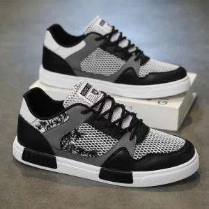 Plus Size Men's Lightweight Breathable Mesh Sneakers Casual Walking Shoes Men Fashion Skate Shoes for Daily Wear - Image 1