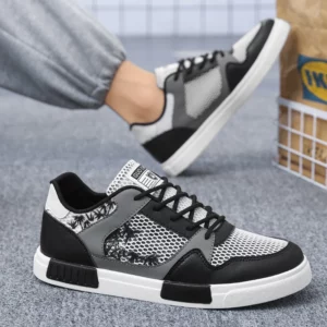 Plus Size Men's Lightweight Breathable Mesh Sneakers Casual Walking Shoes Men Fashion Skate Shoes for Daily Wear - Image 4