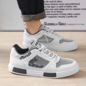 Plus Size Men's Lightweight Breathable Mesh Sneakers Casual Walking Shoes Men Fashion Skate Shoes for Daily Wear - Image 7