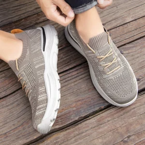 Men Casual Shoes Comfortable Mesh Shoes Summer Breathable Men Loafers Wide Slip On Walking Shoes Men 2023 - Image 3