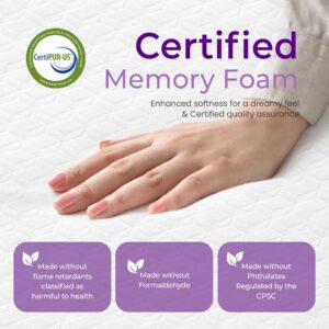 8 Inch Full Cooling Gel Memory Foam Mattress for Cool Sleep Medium Firm CertiPUR-US Certified Foam, Mattress in a Box Pressure Relief Removable Cover No Fiberglass (Full, 8 in) - Image 4