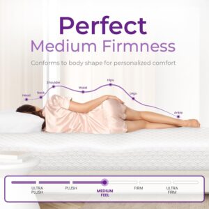 8 Inch Full Cooling Gel Memory Foam Mattress for Cool Sleep Medium Firm CertiPUR-US Certified Foam, Mattress in a Box Pressure Relief Removable Cover No Fiberglass (Full, 8 in) - Image 6