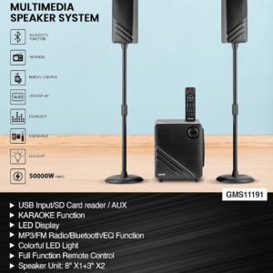 Geepas 2.1 CH Multimedia Speaker System with Remote Control-| 50000W PMPO Speaker Unit| 2 Years Warranty| - Image 3