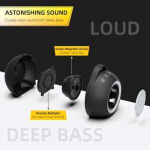 USB Computer Speakers for Desktop, PC, Laptop, Crystal-Clear Sound, Portable Plug-N-Play Speakers with Dynamic RGB Light, Loud Volume, Rich Bass, Touch Control, Compatible with Windows/macOS/ChromeOS - Image 3