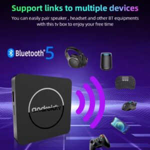 SYXUMLKLS Android 14.0 TV Box, Dual Wi-Fi + Bluetooth, with Voice Bluetooth Remote - Image 3