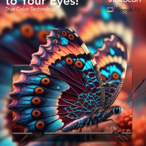 VIDEOCON 85 inch Edgeless QLED 4K UHD Official Google TV with "Hey Google" Voice Remote, A+ Grade Panel, Bluetooth, Dolby Audio, Chromecast Buit-in Latest Model E85QLGT1100 Black - Image 4