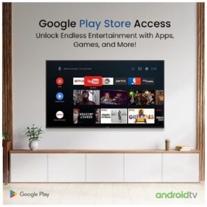 STAR TRACK 50" Smart TV | Android 14, Full HD, Netflix, YouTube, Miracast, Bezel less, Satellite receiver, STAR TRACK - Image 3