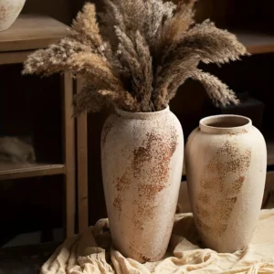 Elegant Retro White Speckled Ceramic Flower Pot - Exquisite Design Creates an Elegant Atmosphere, Suitable for Various Flowers, Unique Speckled Texture Adds Classical Beauty, Perfect for Decorating Home or Office Spaces - Image 5
