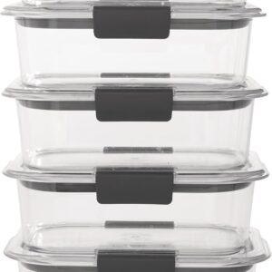 Brilliance Tritan Plastic Food Storage Containers BPA Free Airtight Lids Ideal for Lunch Meal Prep & Leftovers Set of 5 (3.2 Cup) - Image 6