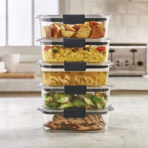 Brilliance Tritan Plastic Food Storage Containers BPA Free Airtight Lids Ideal for Lunch Meal Prep & Leftovers Set of 5 (3.2 Cup) - Image 7