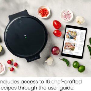 Chefman Everything Maker & Pizza Oven – 1440W Countertop Electric Pizza Maker with 12” Nonstick Cooking Plates, Plus Makes Quesadillas, Omelettes and More, with Indicator Lights and Vertical Storage - Image 3