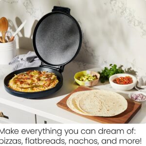 Chefman Everything Maker & Pizza Oven – 1440W Countertop Electric Pizza Maker with 12” Nonstick Cooking Plates, Plus Makes Quesadillas, Omelettes and More, with Indicator Lights and Vertical Storage - Image 6