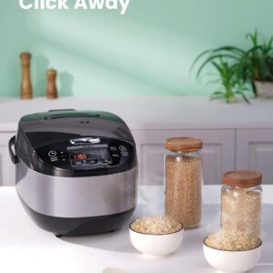 COMFEE' Rice Cooker, Japanese Large Rice Cooker with Fuzzy Logic Technology, 11 Presets, 10 Cup Uncooked/20 Cup Cooked, Auto Keep Warm, 24-Hr Delay Timer - Image 6