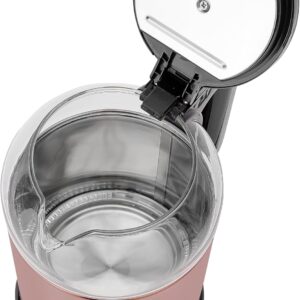 GEEPAS Double Layer Electric Glass Kettle With Boil Dry Protection and Automatic Cutoff 1.7 L 1500 W GK38063 Black , Rose Gold - Image 5