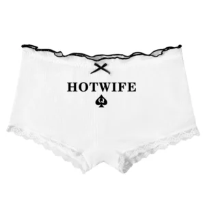 Sexy Hot Panties HOT WIFE Queen of Spades Bow Underwear for Women Lace Boyshorts Comfortable Lovely Panties Womens Shorts Pantie - Image 4