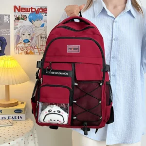 Japanese Style School Backpack Small Doll Bag Large Capacity for Middle&High School Student Men And Women Youth Casual - Image 2