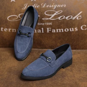 Mens Classic British Style Horsebit Loafers Moccasins Men's Casual Business Shoes Men Party Wedding Flats - Image 1