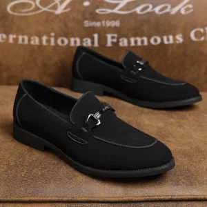 Mens Classic British Style Horsebit Loafers Moccasins Men's Casual Business Shoes Men Party Wedding Flats - Image 2