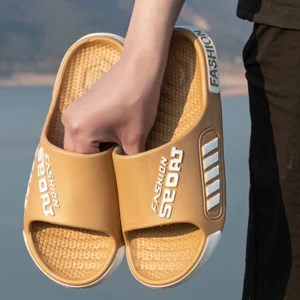 Big Size 48-49 Men Slippers Summer Flat Sole Home Slippers For Women Man Open Toe Trend Slides Couple Light Beach Shoes Sandals - Image 4