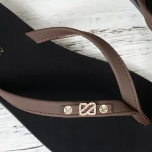 Women's Thong Slippers with Crystal And S Embellishments Comfortable Lightweight for Summer Beach Home Casual Fashionable - Image 9