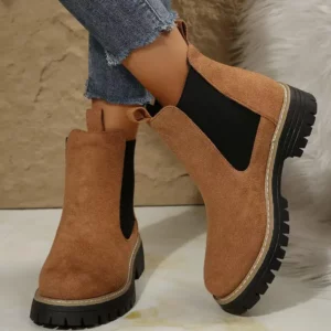 Women Ankle Boots Large Size Square Heel Round Toe Women Short Boots Leisure Daily Concise New Shoes for Women Zapatos De Mujer - Image 7