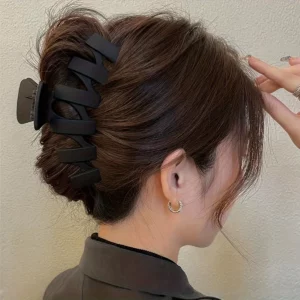 11pcs Women's High-end Frosted Clip Set Women's Back Head Hair Shark Clip Headwear - Image 9