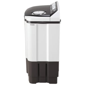 LG 8.0 Kg 5 Star Semi-Automatic Top Loading Washing Machine with Roller Jet Pulsator, Wind Jet Dry, Soak & Rat Away Technology (P8030SGAZ, Collar Scrubber & Rust Free Plastic Base, Dark Gray) - Image 2