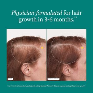 Nutrafol Women's Balance Hair Growth Supplements, Ages 45 and Up, Clinically Proven for Visibly Thicker Hair and Scalp Coverage, Dermatologist Recommended - 1 Month Supply - Image 8