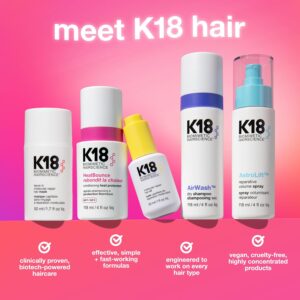 K18 Leave-In Molecular Repair Hair Mask, Patented, Lasting Repair For Dry, Frizzy, Damaged Hair, Reverse Damage In 4 Minutes From Bleach, Color, Chemical Services + Heat - Image 3